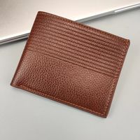 Men's Solid Color Pu Leather Open Wallets sku image 2