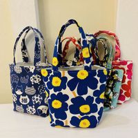 Women's Fashion Flower Canvas Shopping Bags main image 3