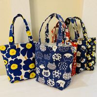 Women's Fashion Flower Canvas Shopping Bags main image 6