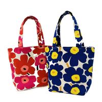 Women's Fashion Flower Canvas Shopping Bags main image 2