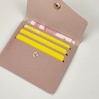 Unisex Solid Color Pu Leather Flip Cover Coin Purses main image 4