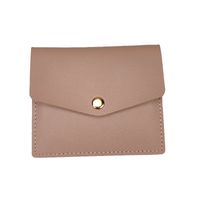 Unisex Solid Color Pu Leather Flip Cover Coin Purses main image 5