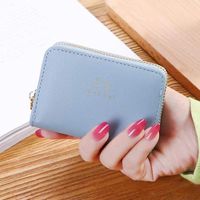 Unisex Crocodile Pu Leather Zipper Card Holders sku image 35