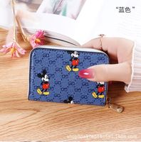 Unisex Crocodile Pu Leather Zipper Card Holders sku image 19