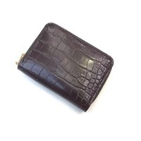 Unisex Crocodile Pu Leather Zipper Card Holders sku image 4