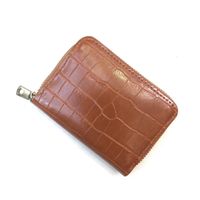 Unisex Crocodile Pu Leather Zipper Card Holders sku image 5