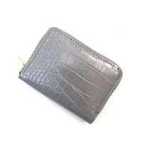 Unisex Crocodile Pu Leather Zipper Card Holders sku image 2