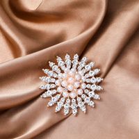 Elegant Heart Shape Flower Butterfly Imitation Pearl Alloy Rhinestone Women's Brooches sku image 8