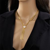 Mode Herzform Titan Stahl Überzug Halskette Mit Anhänger 1 Stück sku image 2