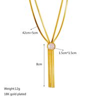 Mode Herzform Titan Stahl Überzug Halskette Mit Anhänger 1 Stück main image 3
