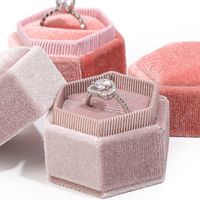 Casual Solid Color Korean Velvet Jewelry Boxes main image 5