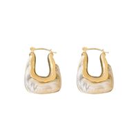 Sweet U Shape Alloy Resin Women's Earrings 1 Pair main image 4