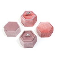 Casual Solid Color Korean Velvet Jewelry Boxes main image 3