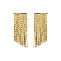 Fashion Solid Color Copper Tassel Earrings 1 Pair main image 5