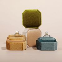 Fashion Solid Color Composite Material Jewelry Boxes 1 Piece main image 2