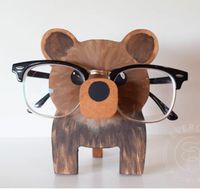 Cute Creative Wooden Decoration Animal Glasses Display Stand sku image 17