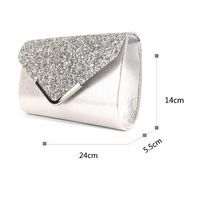 Pu Leather Solid Color Square Evening Bags sku image 4