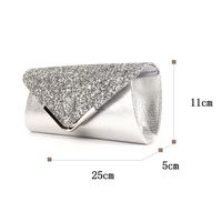 Pu Leather Solid Color Square Evening Bags sku image 8