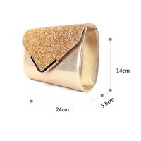 Pu Leather Solid Color Square Evening Bags sku image 3