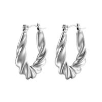 Fashion U Shape Stainless Steel Plating Earrings 1 Pair main image 4