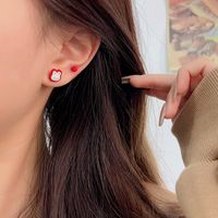 Chinoiserie Animal Alloy Plating Artificial Pearls Women's Drop Earrings 1 Pair main image 4