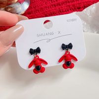 Chinoiserie Animal Alloy Plating Artificial Pearls Women's Drop Earrings 1 Pair sku image 8