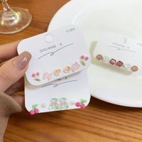 Fashion Heart Shape Flower Butterfly Alloy Plating Women's Earrings 1 Set main image 5