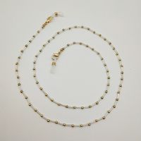 Original Design Round Glass Beads Metal Women's Glasses Chain sku image 17