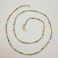 Original Design Round Glass Beads Metal Women's Glasses Chain sku image 12