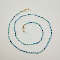 Original Design Round Glass Beads Metal Women's Glasses Chain sku image 3