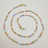 Original Design Round Glass Beads Metal Women's Glasses Chain sku image 6