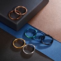 Fashion Round Stainless Steel Polishing Rings 1 Piece main image 2