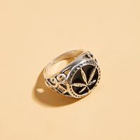 Casual Maple Leaf Alloy Men's Rings main image 1