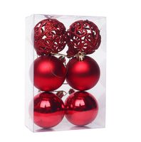 Christmas Retro Ball Plastic Party Hanging Ornaments 1 Set sku image 14