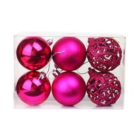 Christmas Retro Ball Plastic Party Hanging Ornaments 1 Set sku image 8