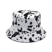 Unisexe De Base Motif Vache Impression Avant-toit Plat Chapeau Seau sku image 7