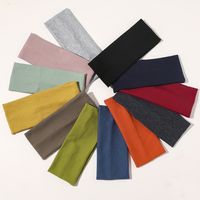 Einfacher Stil Streifen Einfarbig Tuch Haarband 1 Stück main image 1