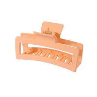 Solid Color Frosted Rectangular Ps Material Hair Clip sku image 130