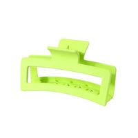 Solid Color Frosted Rectangular Ps Material Hair Clip sku image 134