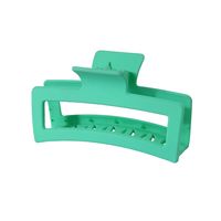 Solid Color Frosted Rectangular Ps Material Hair Clip sku image 133
