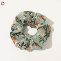موضة الأزهار ديتسي قماش ربطة شعر 1 قطعة sku image 3