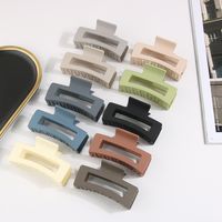 Fashion Geometric Solid Color Plastic Stoving Varnish Hair Claws 1 Piece main image 1