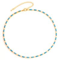 Retro Geometric Copper Bracelets Necklace In Bulk sku image 18