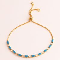 Retro Geometric Copper Bracelets Necklace In Bulk sku image 5