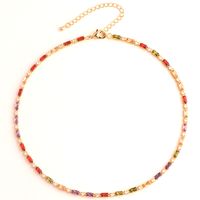 Retro Geometric Copper Bracelets Necklace In Bulk sku image 19