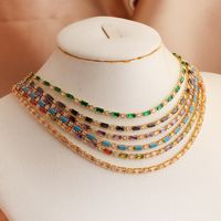 Retro Geometric Copper Bracelets Necklace In Bulk main image 5