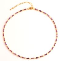 Retro Geometric Copper Bracelets Necklace In Bulk sku image 17