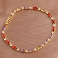 Retro Geometric Copper Bracelets Necklace In Bulk sku image 13