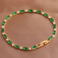 Retro Geometric Copper Bracelets Necklace In Bulk sku image 8