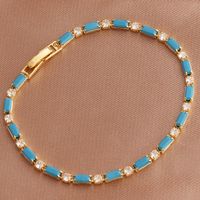 Retro Geometric Copper Bracelets Necklace In Bulk sku image 12